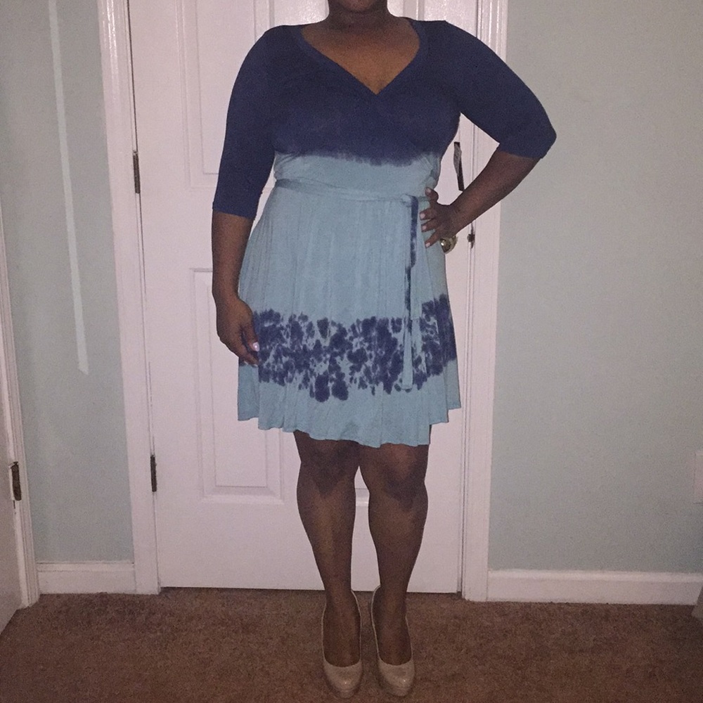 Lovely blue Cirana wrap dress from Neiman Marcus